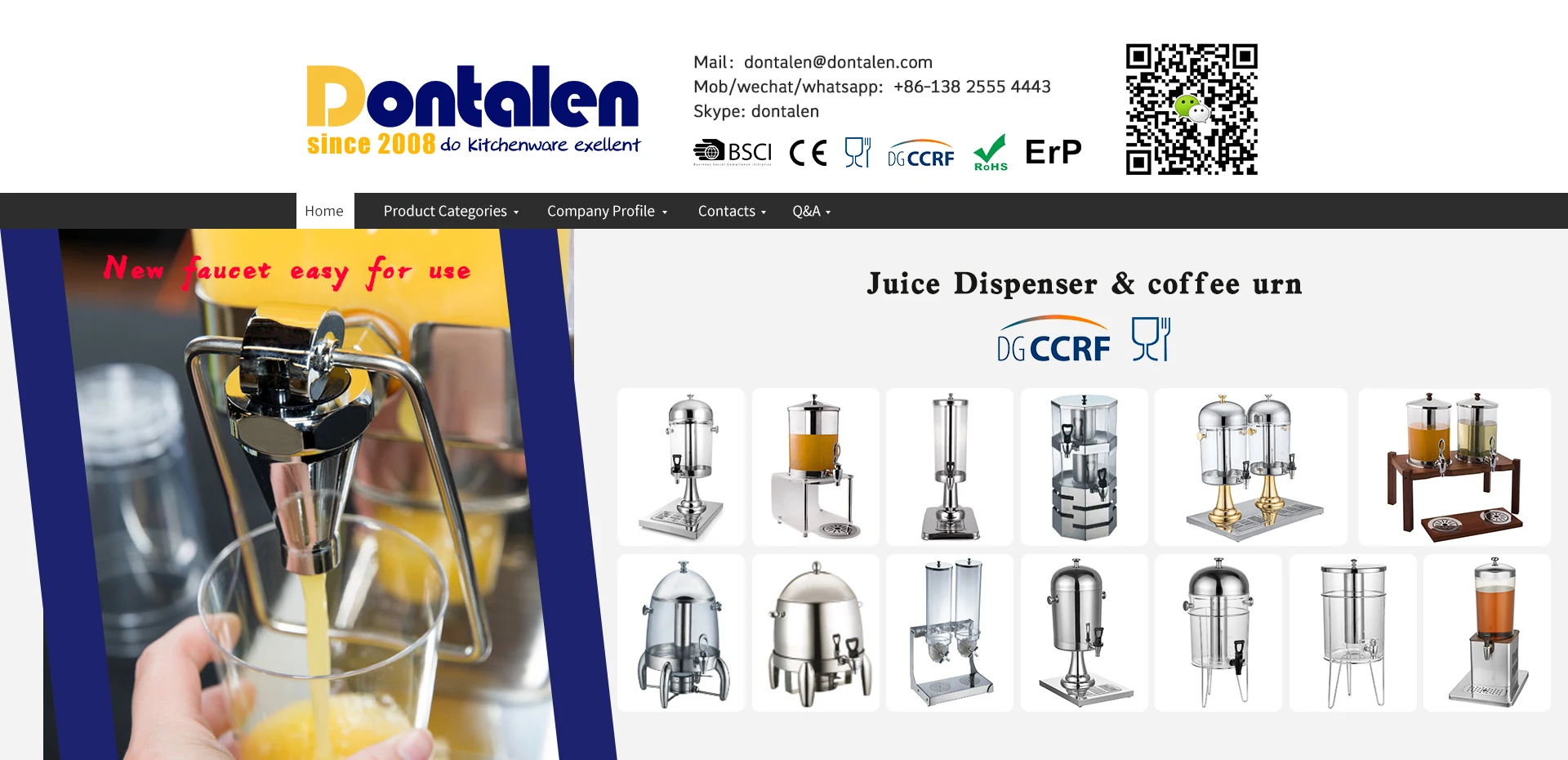 Hotel Buffet Equipment ceramics MILK Drink Dispenser from China  manufacturer - LAICOZY hotel supply