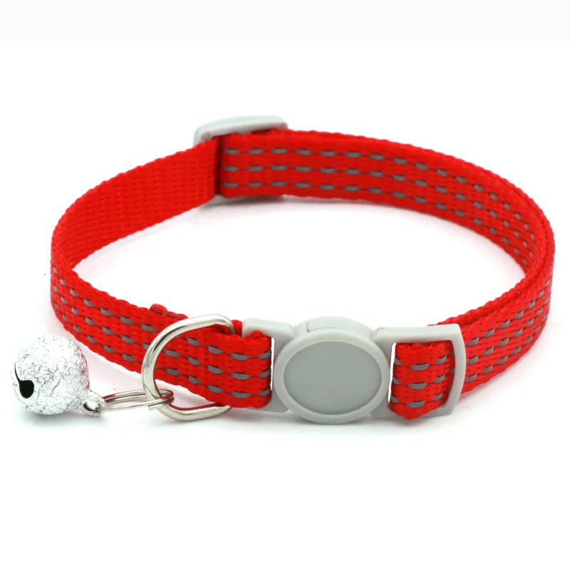 Personalized Customized Reflective Pet Collar Nylon Cat Collar Safe