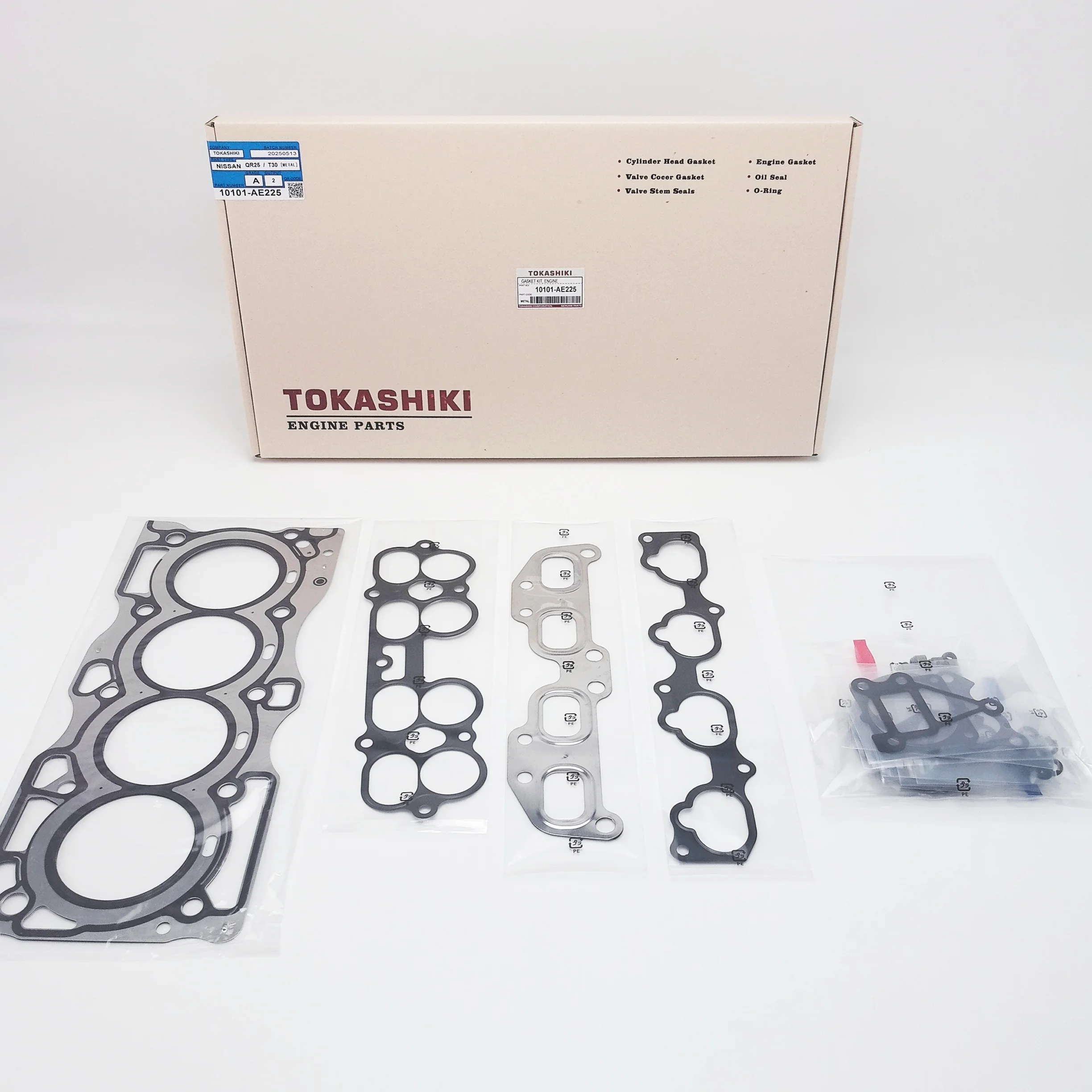 TOKASHIKI 10101-AE225 Engine Overhaul Kit for Nissan QR25/T30