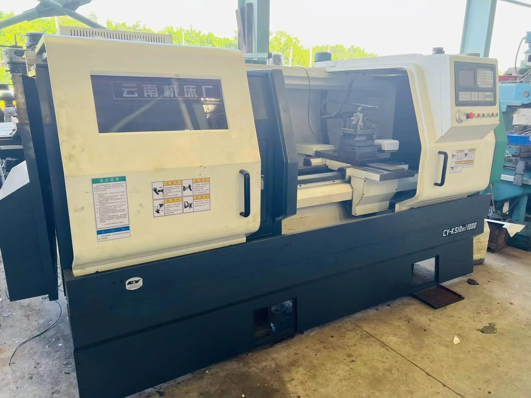 CNC Lathe Secondhand Machine CY CA K510n 1000mm 1M 510mm  Yunnan Best Brand Used Limited Qty Flat Bed