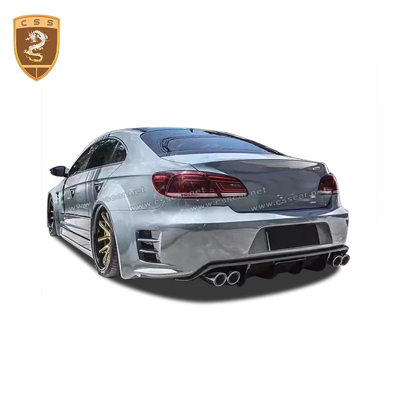 For vw CC Wide Body Kit Bumper Fiberglass Body Kit with Hood