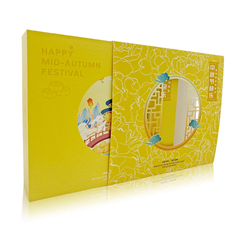 Custom Design Recyclable Paper Gift Box Hard Rigid Lid Base Gift Box with UV Printing for Sweet Candies Cookies & Food Packaging