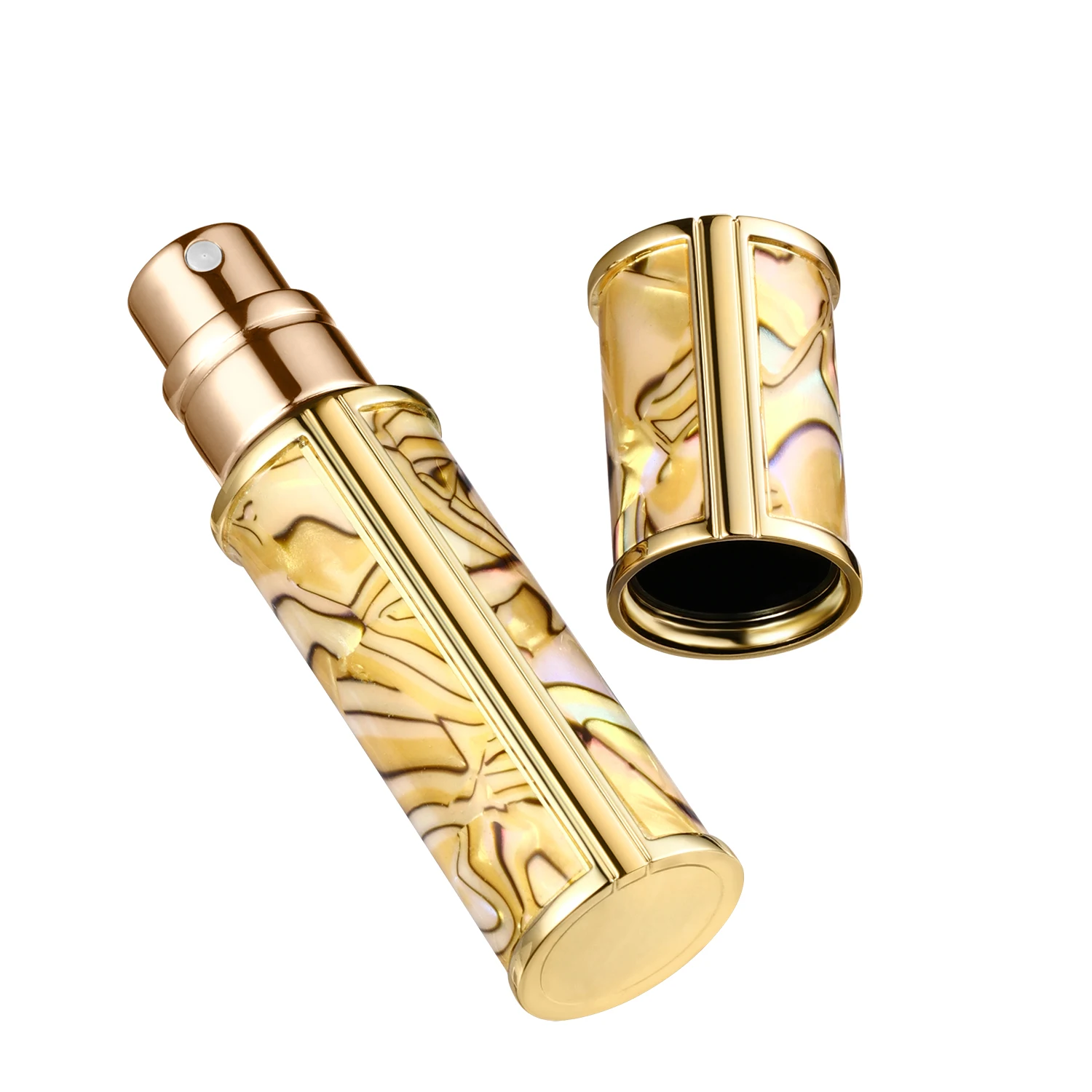 Classic Refillable Perfume  Revamped Refill System Elegant Metal Travel Atomizer Fill Spray Bottle  Flight Approved Portable