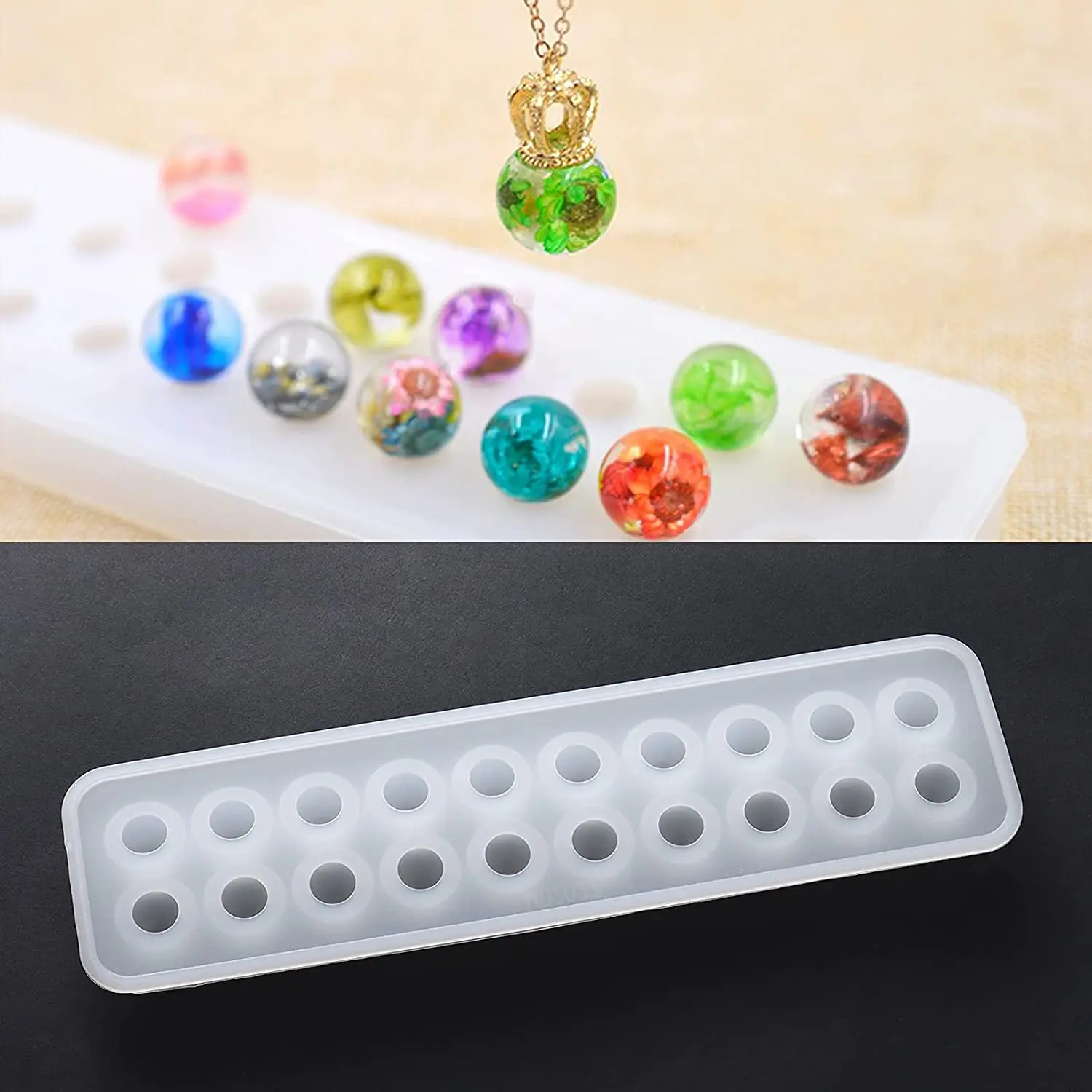 Cube Ball Beads Molds Epoxy Mold Jewelry Making Earrings Silicone