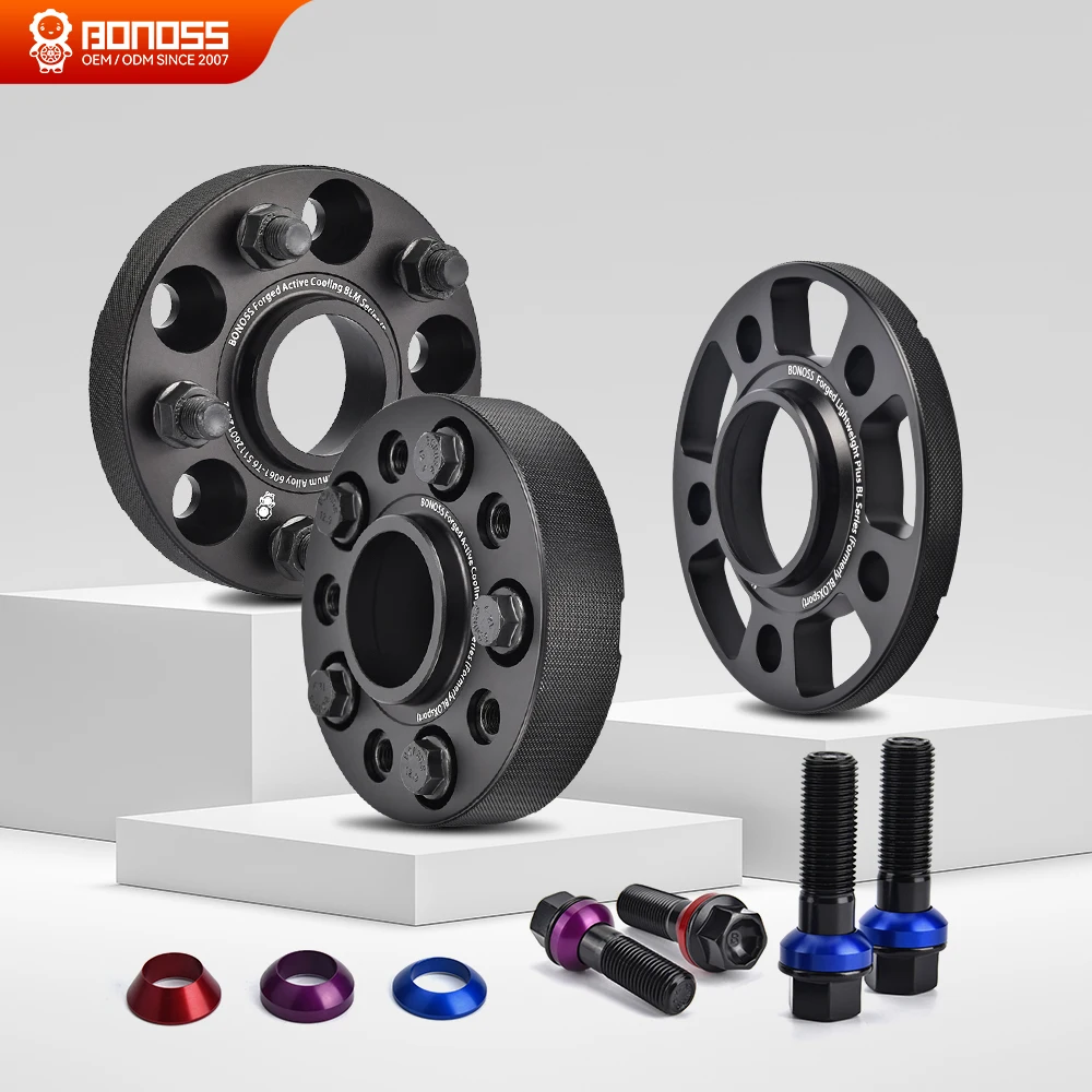 Forged Hubcentric Wheel Spacers For Mercedes BMW Audi 5x112 5x120 6061-T6 7075-T6 Active Cooling