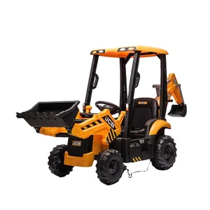 JCB Licensed 12V Tractor Trucks & Excavator Unisex Kids Ride-On Car Electric Plastic Toy with Battery Operated Children All Ages