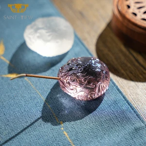 Zen Incense Holder Handmade Crystal Glass Aroma for Meditation Home Decor Tranquil Relaxation and Spiritual Rituals