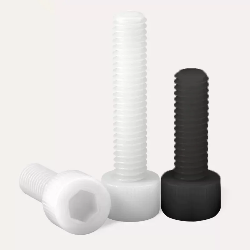 Black Nylon Plastic Slotted Cheese Knurled Head Hand Screws M3 M4 M5 M6 M8