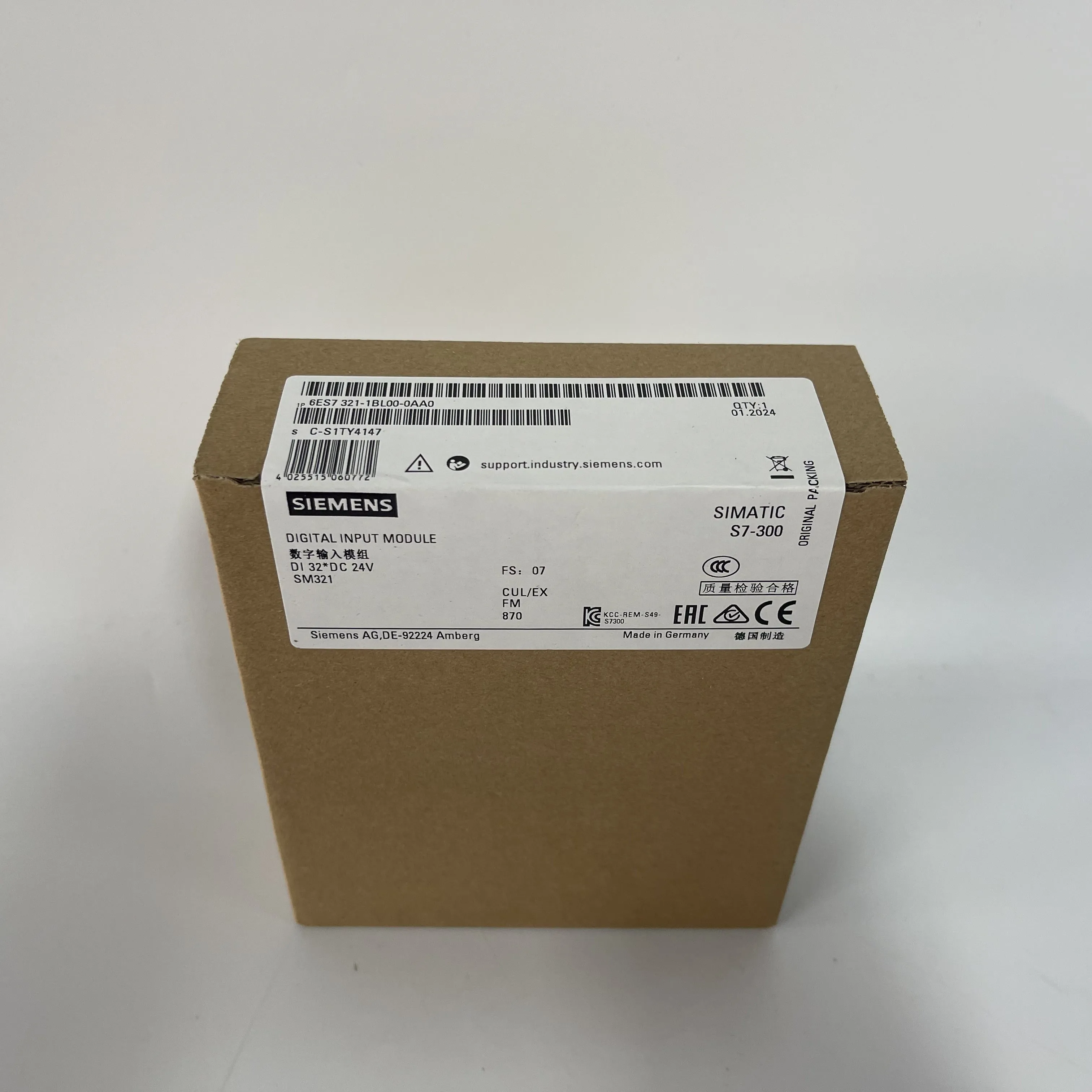 Siemens SIMATIC S7-300 Digital Input Module 6ES7321-1BL00-0AA0 Siemens SIMATIC S7-300 Digital Input Module 6ES7321-1BL00-0AA0