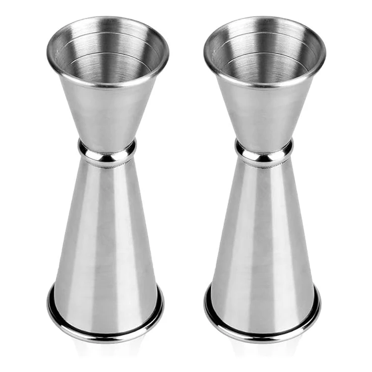 Measure Mug Japanese Design Jigger Double Side Measuring Cup Stainless Steel Cocktail Bar Jigger 1oz/2oz with Custom Logo