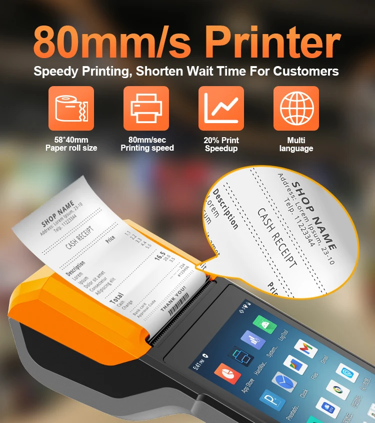 Android 14 WiFi School Bus Ticketing Device Price Recharge NFC Card Payment Solution Handheld Smart POS Terminal R330 Plus