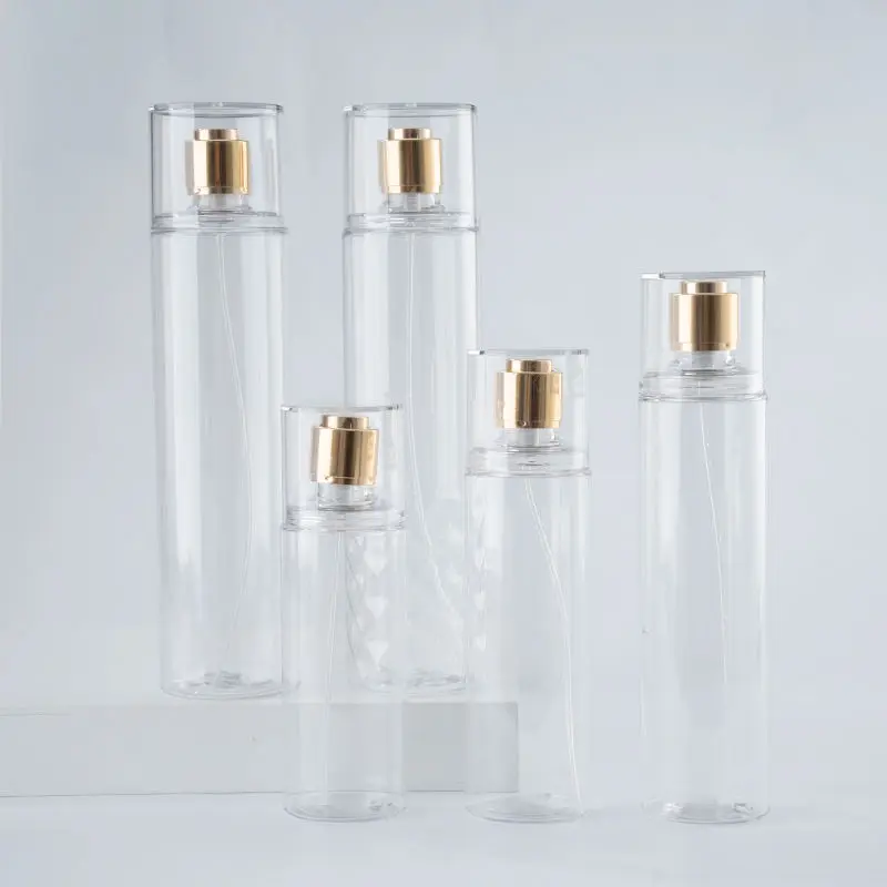 PET Plastic Bottle 250ml 200ml 100ml Medicine Infusion Spray Bottle Fine Mist Pump Eco Friendly Customizable Logo