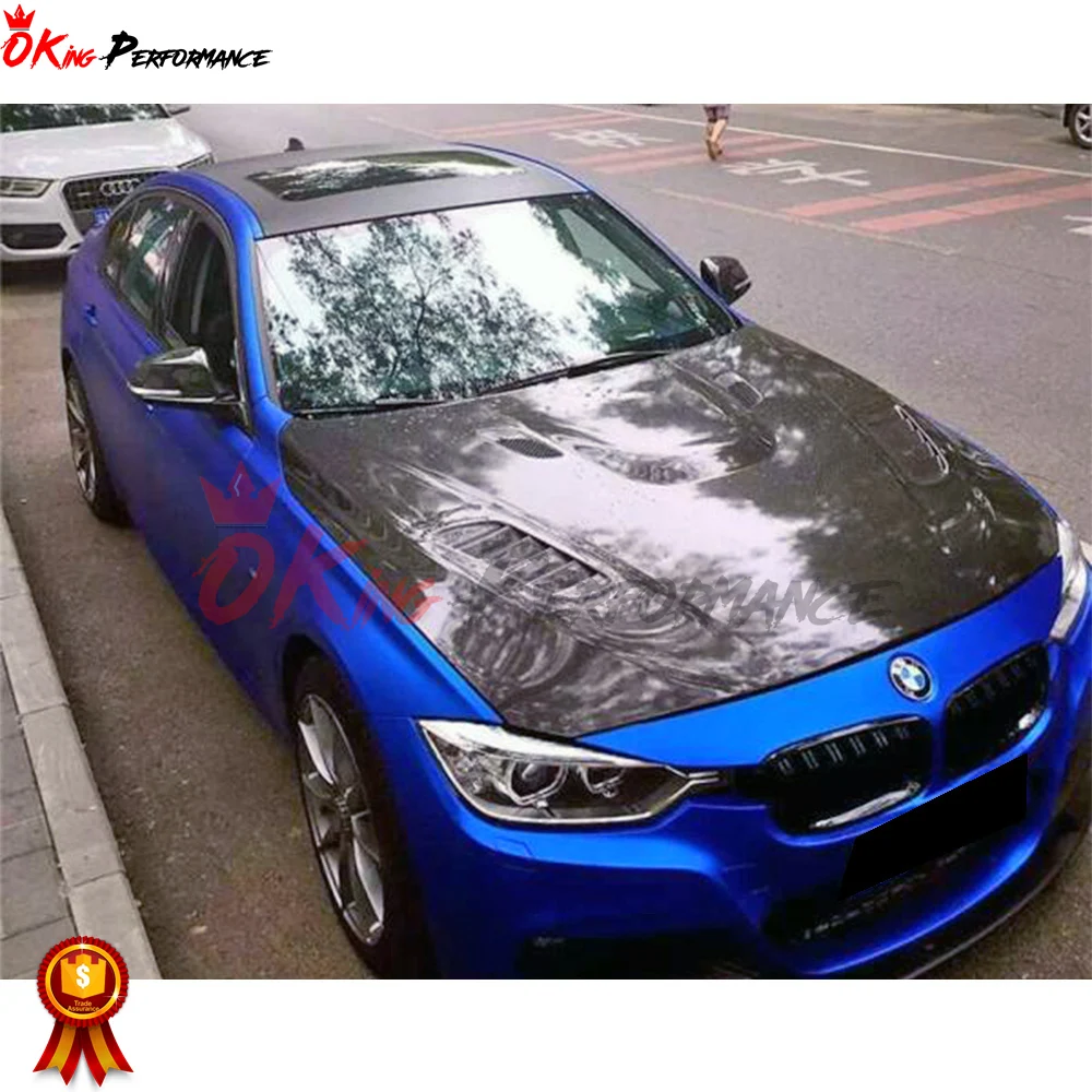 Vor Style Carbon Fiber Hood For Bmw 3 Series F30 2013-2018 Bonnet - Buy ...