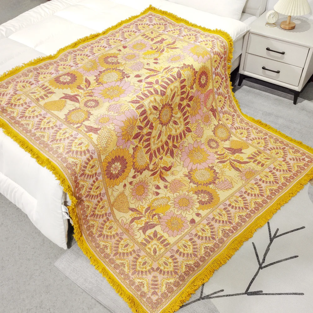 Australia Custom Woven Boho Jacquard Tapestry Throw Blanket For ...