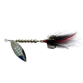 21g Willow Blades Metal Lure Top Freshwater Rotating Bass Trout Fishing In-line Spinner – Metal Jig – view 4