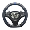 m series with holes+Carbon+Leather+blu Stitching+blue Top Stripe