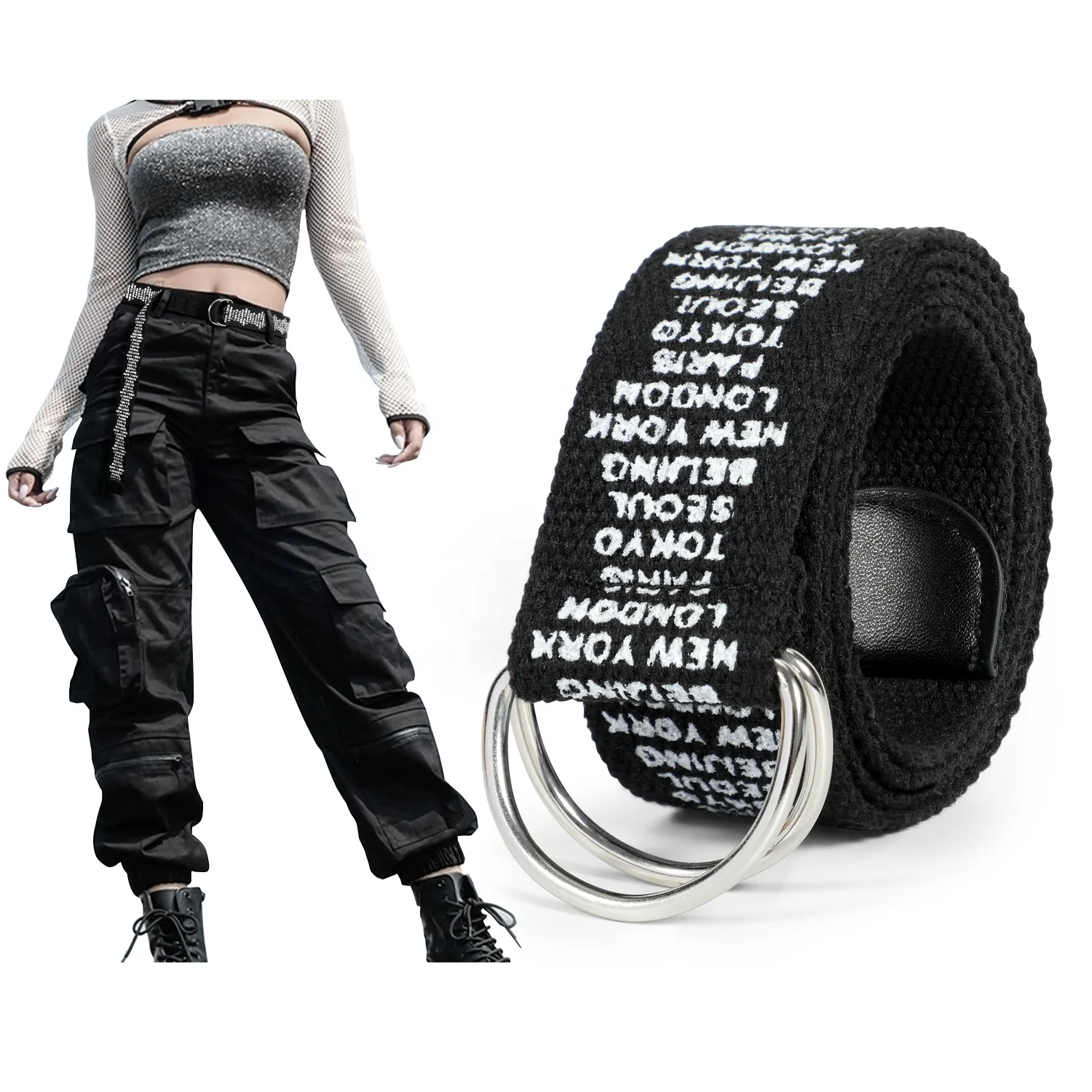 Best YBT Unisex Canvas Belt Plastic Automatic Smooth Buckle Belt Outdoor  Print Casual Fashion Men And Women Belt - AliExpress
