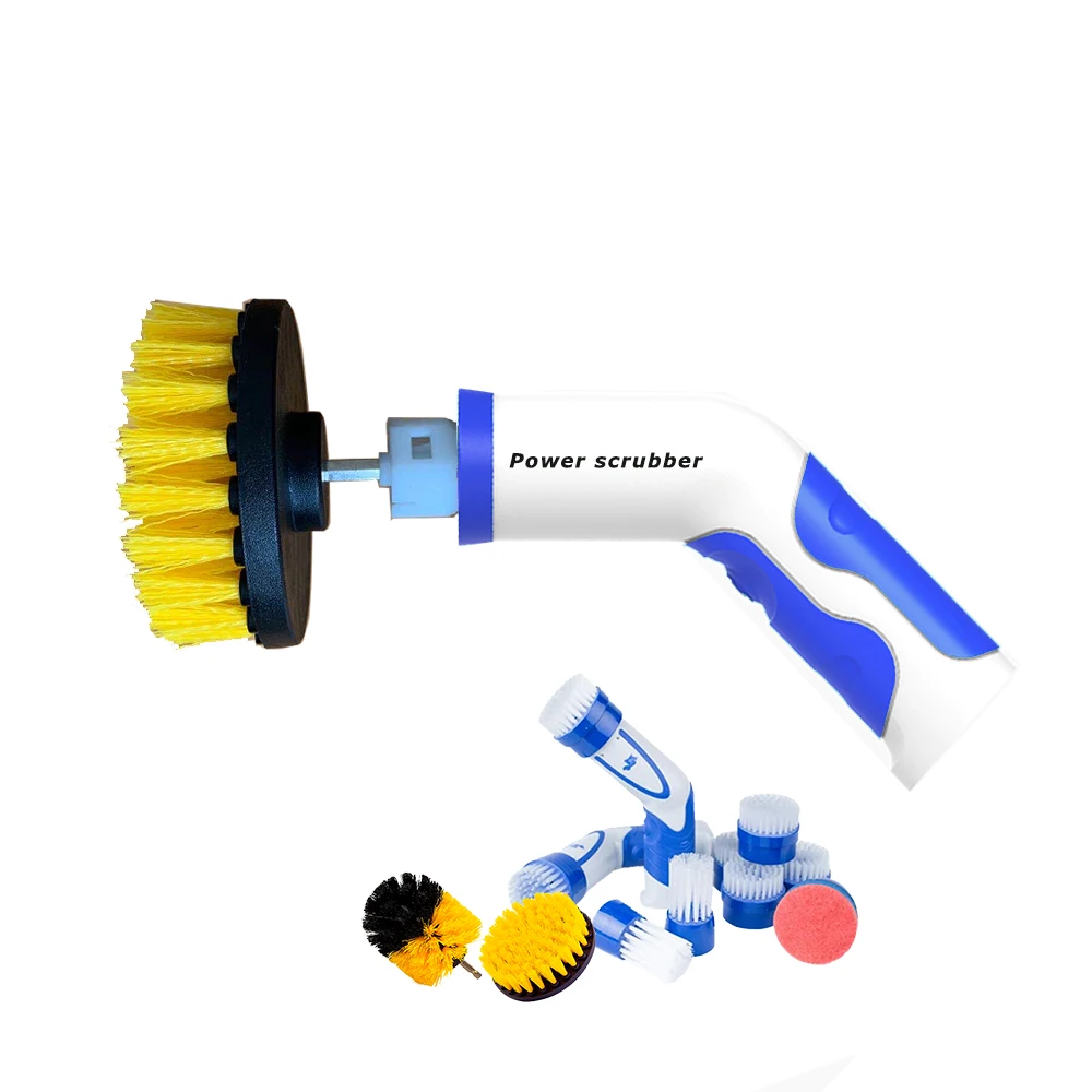 Роторная многофункциональная электрическая щетка для чистки ванной комнаты