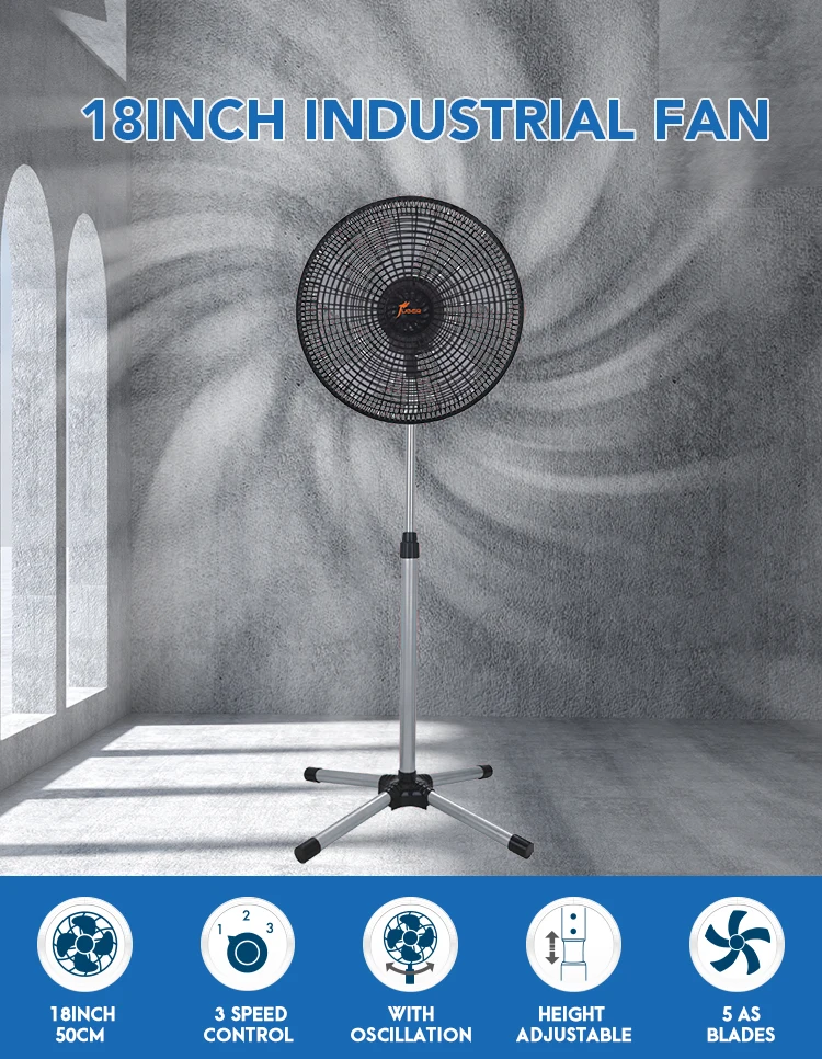 Pedestal Fan, 55W, Metal - detail 6