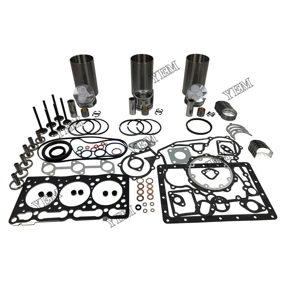 For KUBOTA D1105 Piston Ring Cylinder Liner Kit Engine Rebuild Kit 3