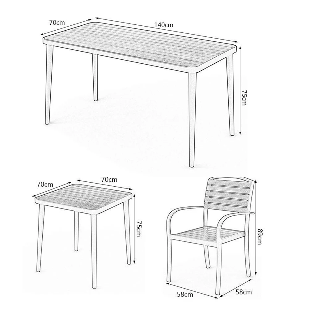 Outdoor Party Table And Chair End Table A Set Of Garden Leisure Wooden