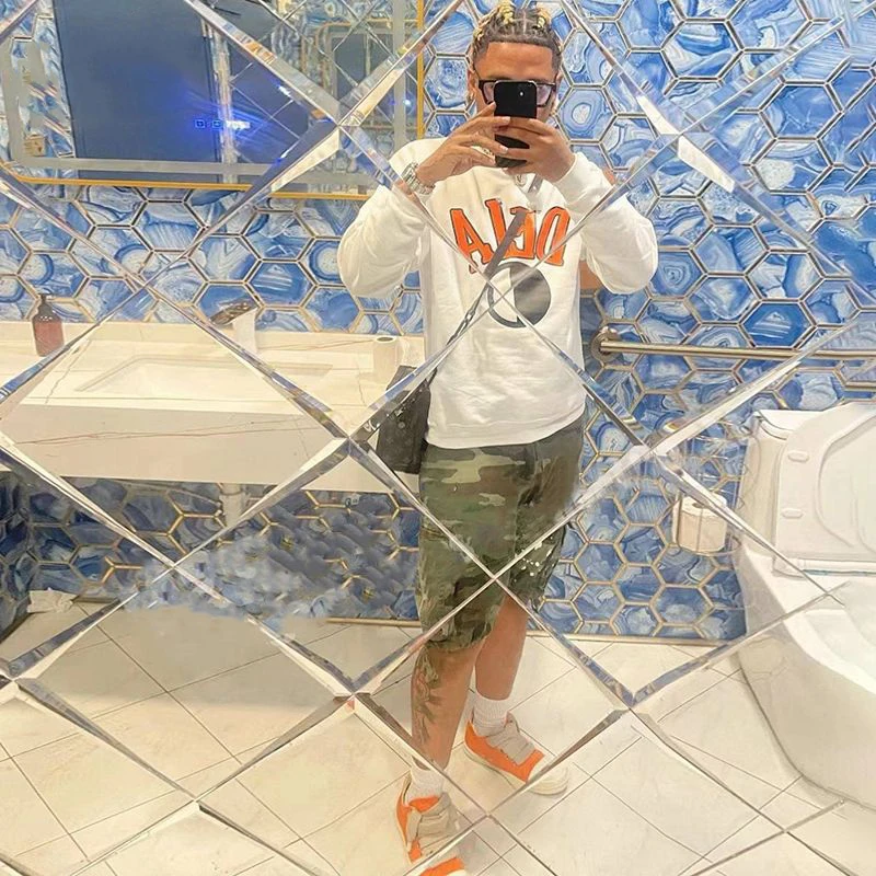 High Street Fashion Elastic Waist Jean Shorts Men Manufacturer Custom Logo Distressed Shorts Denim Camouflage Camo Cargo Shorts gallery 3
