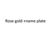 Or rose + plaque nominative