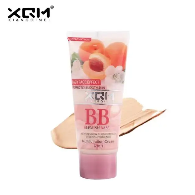 XQM High Quality Factory Price Multi-functional Peach Fragrance Whitening Liquid Foundation XQM BB Cream