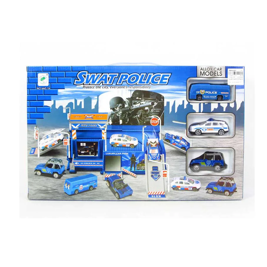 police car garage toy