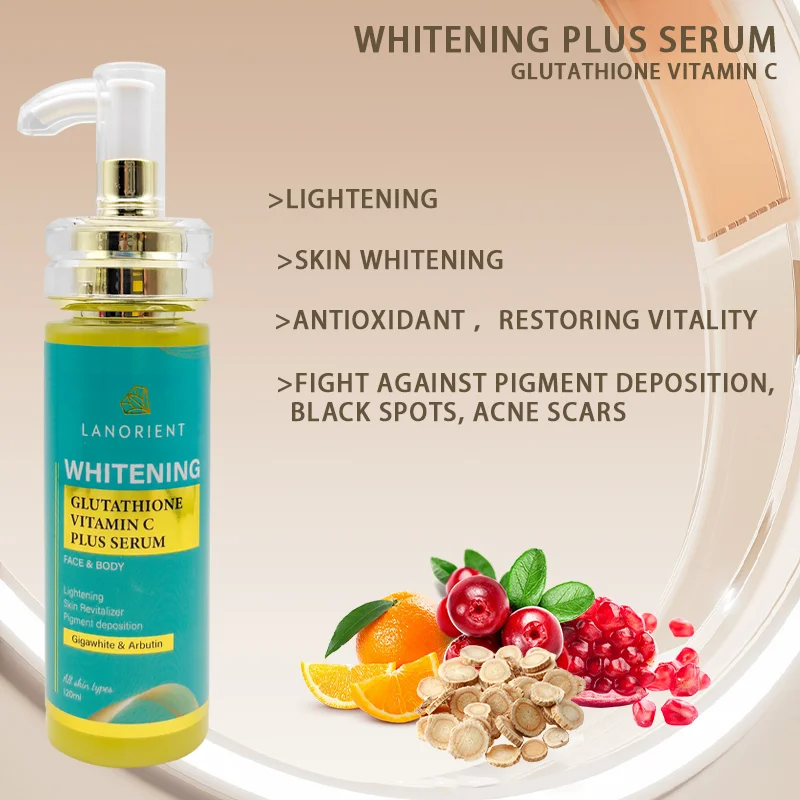 OEM Korean Skin Care Product Vitamin C Improves Pigmentation Brightening  and Whitening L-Glutathione Serum for Dark Skin
