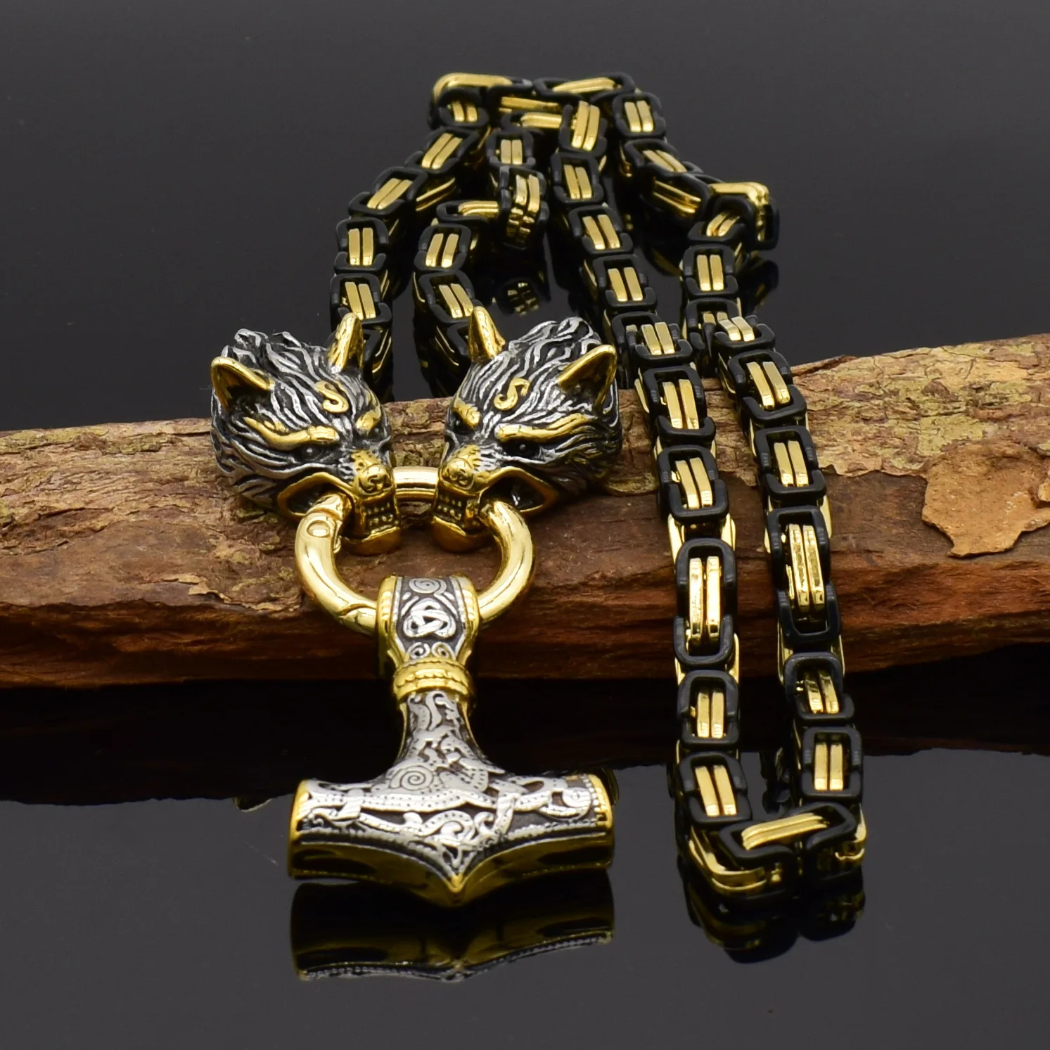 Carline Wholesale Stainless Steel Mens Vikings Jewelry Punk Pendant