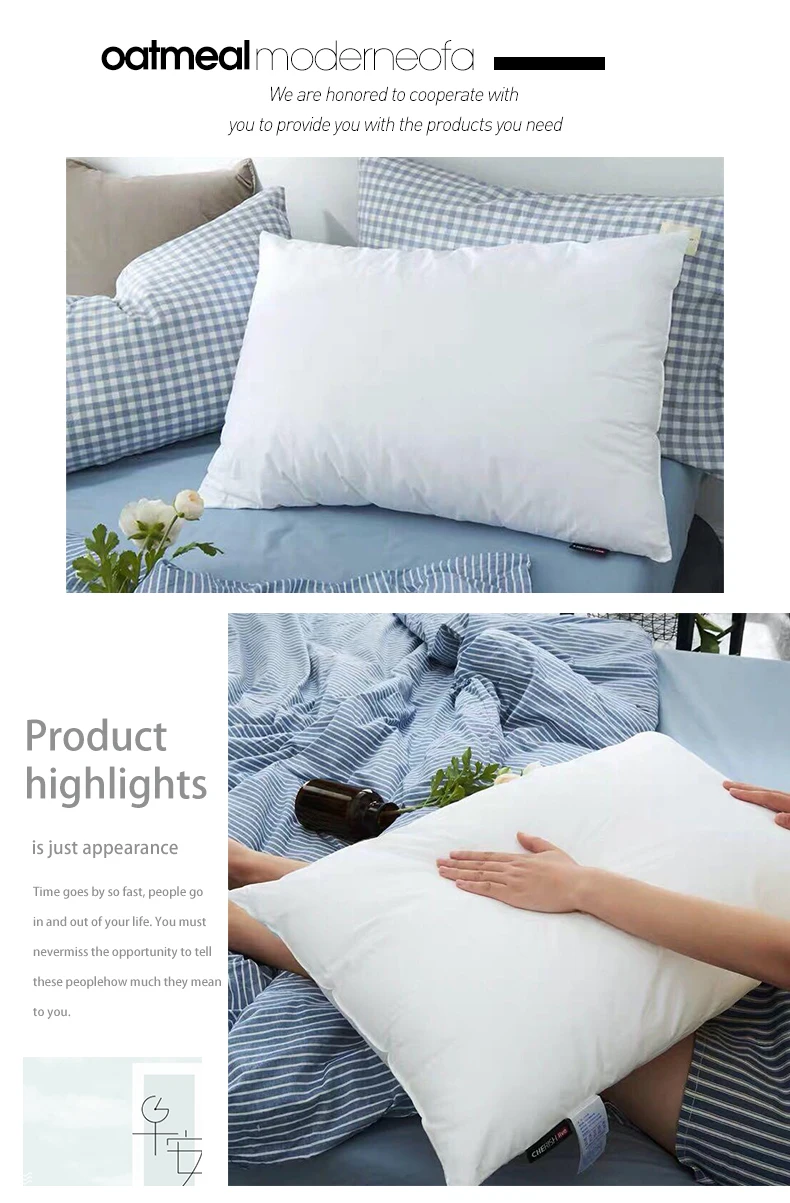 Custom Sleeping Pillows 100% Polyester Fabric White 100% Hot Wholesale ...