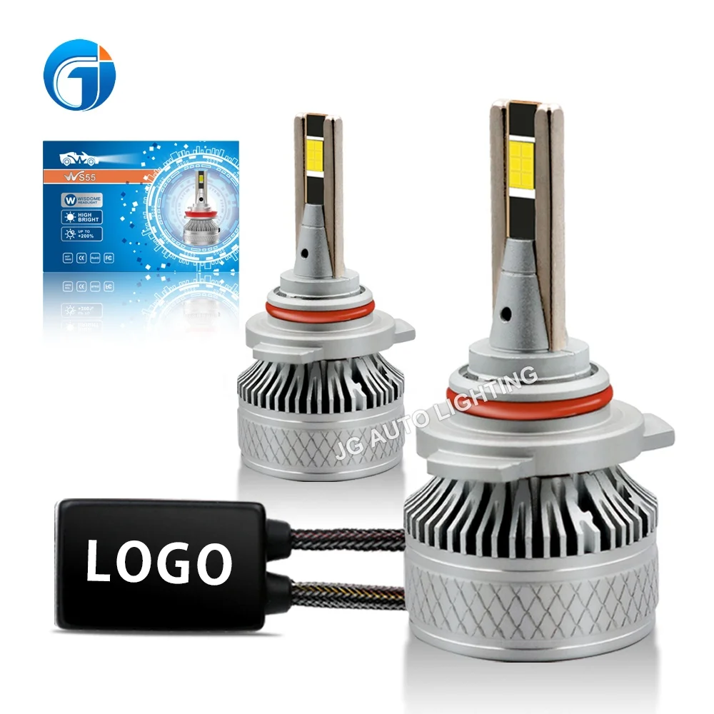JG WS55 H7 LED Headlight Bulbs 300W 22000LM, IP67 Waterproof