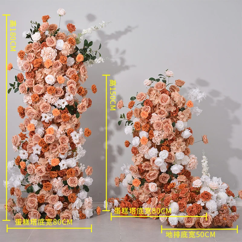 Flower Decorations for Wedding Arch and Table Floor Stage Event Accessories with Wedding Theme Decor