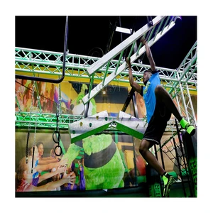 Commercial American Adventure Indoor Playground Ninja Warrior Obstacle Course Equipment Projects for Kids