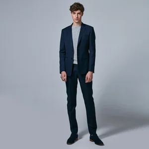 Wholesale Custom Logo Plus Size Wool Slim Men Long Trousers Suit Pants Suit for Men Custom Made Bespoke