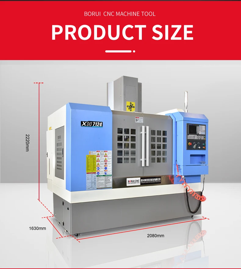 Hot Sale Cnc Milling Machine Small Xh7124 Widely Used Cnc Milling
