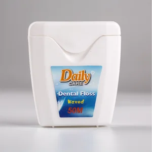 Daily Care GMP ISO Approved High Quality Teeth Gap Cleaning Floss JSC019 Micro-waxed UHMWPE High-tensile Dental Floss for Adult