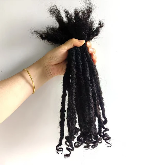 KAMA 100% Human Locs Extension Curly End Human Hair GoddessDreadlocks Soft Dreads Extension for Women