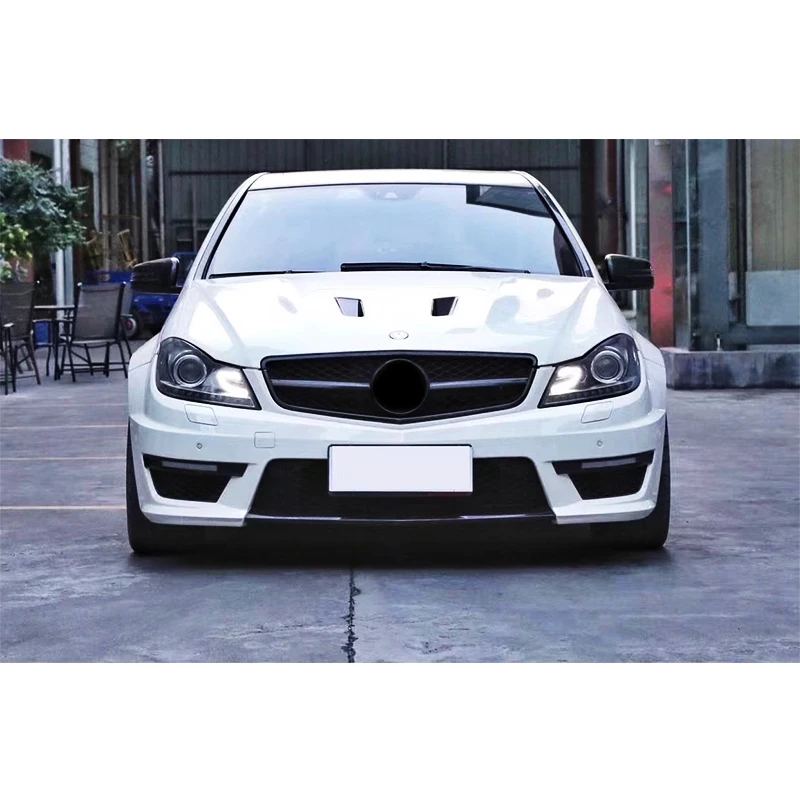 High Quality New Car Body Kit For Mercedes Benz C Class W4 10 14 Upgrade To C63 Amg Buy Body Kit For Mercedes Benz C Class W4 For Mercedes Benz C63 Amg Body Kit Product On