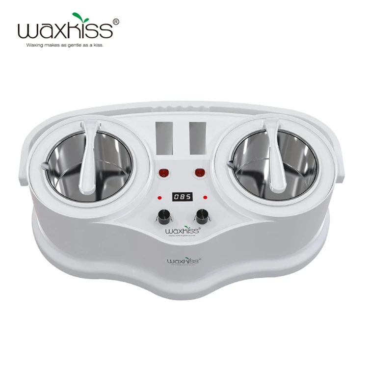
Профессиональный восковой подогреватель WAXKISS 4 в 1, двойные банки и двойной картридж, 800 мл * 2 + 100 мл * 2, восковые Подогреватели большой емкости для использования в салоне 