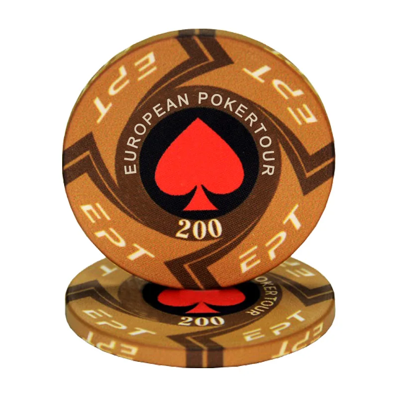Hot Sale Ept Ceramic Poker Chip Texas Custom Professional Casino