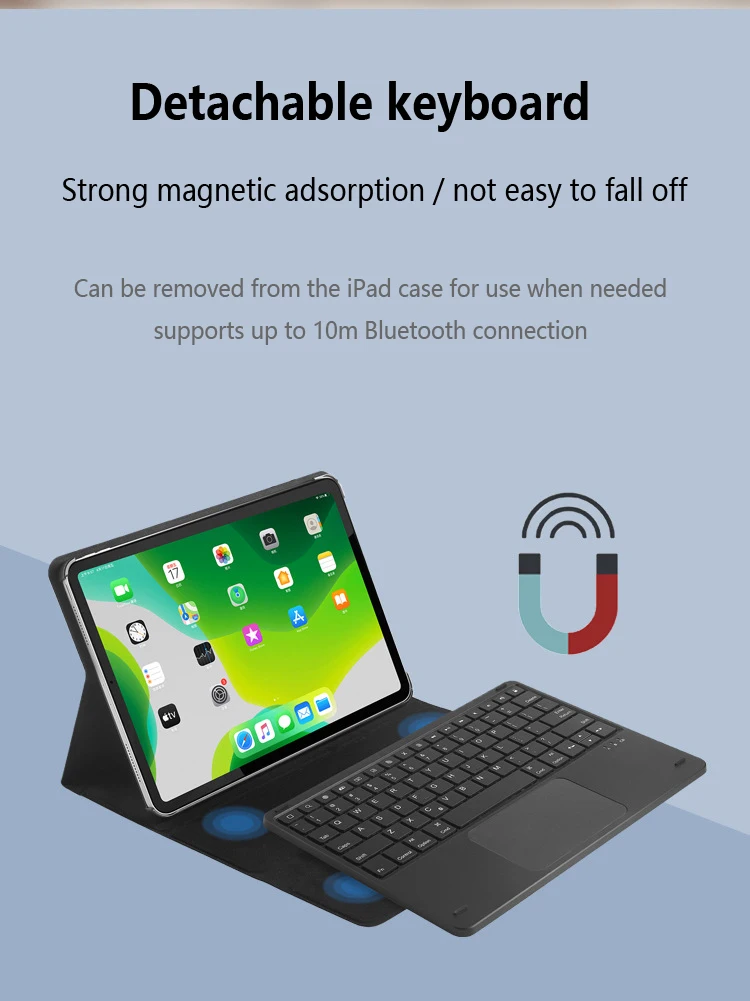 Wholesale 2in1 Ipad Ultra Slim Keyboard Tablet Cover Wireless
