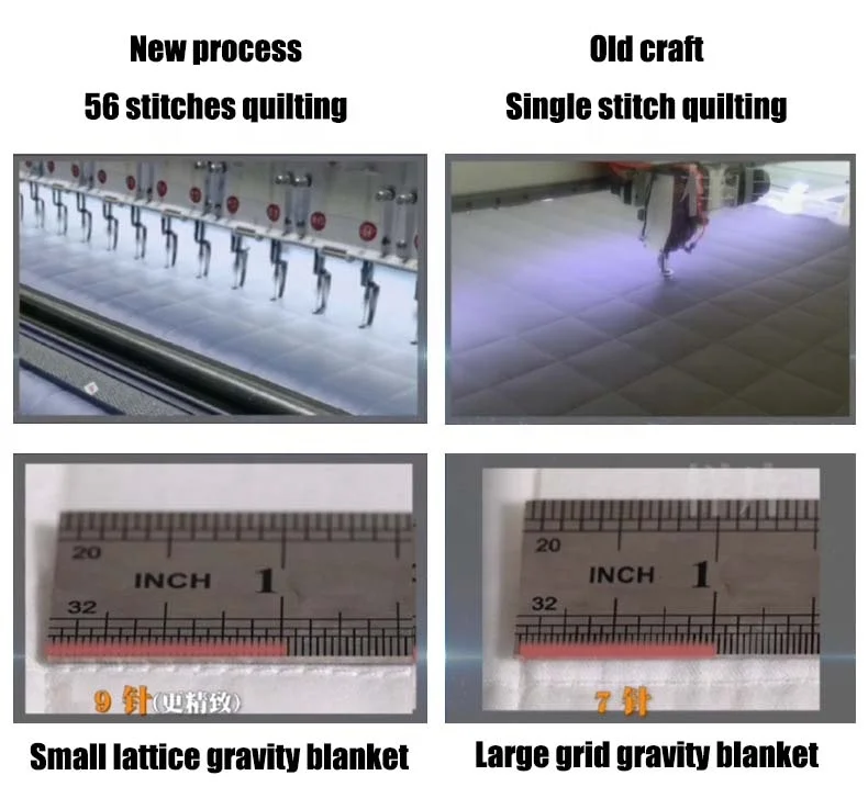 Quanke Customization 15 Lbs Cooling 150X200 Sensory Bamboo Cooling Weighted Blankets for All Season Heavy Blanket for Winter