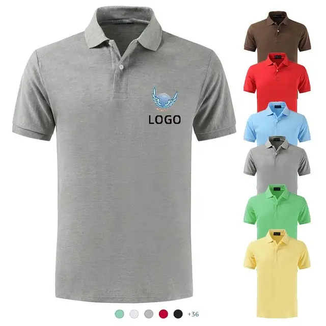 Custom Design Logo High Quality Plain outdoor Sports  Embroidered Logo uniform Cotton Mens Zipper Polo Shirts