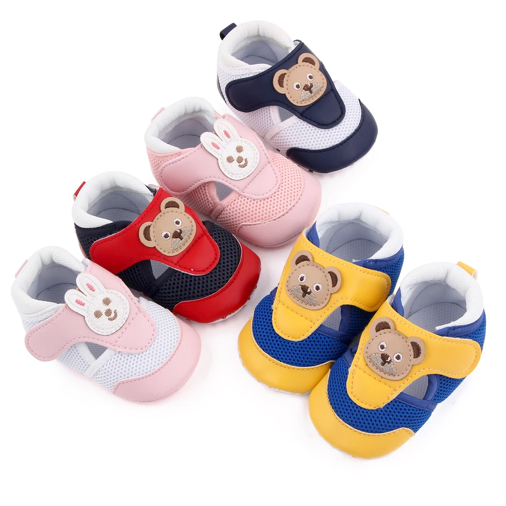 Soft Bottom Spring and Autumn Summer Baby Boys and Girls Hollowed Mesh Shoes Breathable Baby Shoes