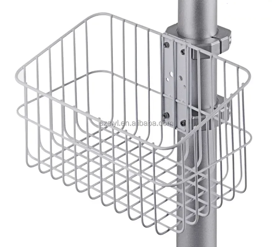 Rolling Desktop Mobile Cart With Large Tabletop
