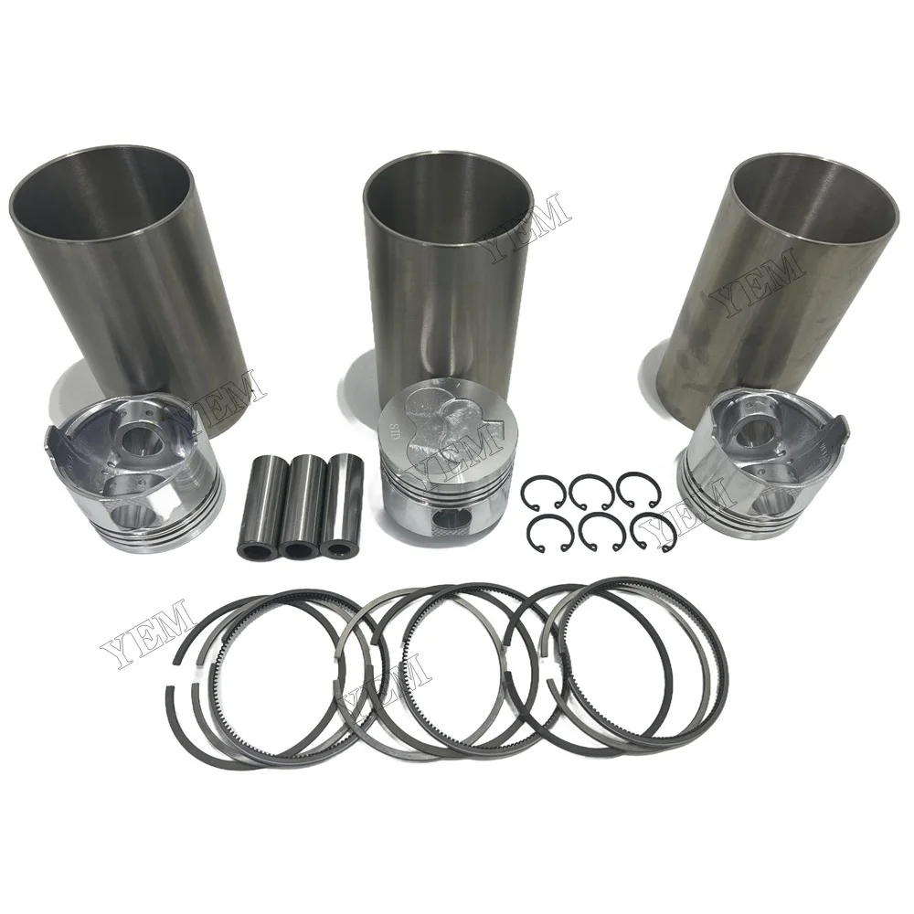 L3E Piston + Piston Rings + Liner Overhaul Kit for Mitsubishi L3E-W461ML L3E-61SDH