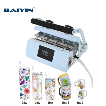 Baiyin Sublimation Mug Heat Press Cup Tumbler Heat Transfer Printing Machine 11oz 30oz Tumbler Mug Heat Press Machine