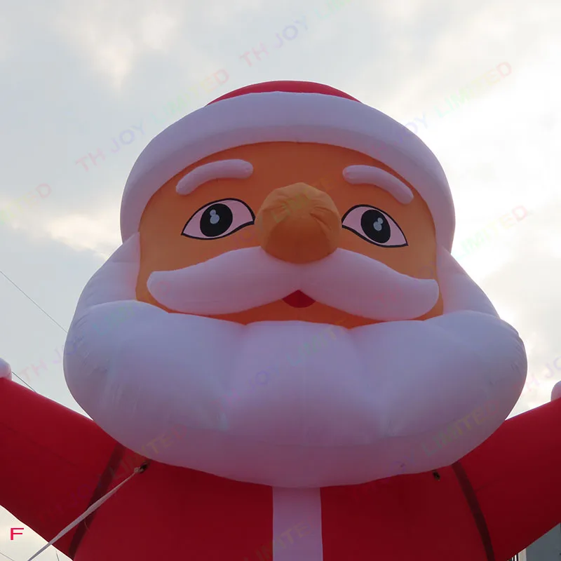 Giant 10m Inflatable Christmas Santa Claus for Outdoor Events
